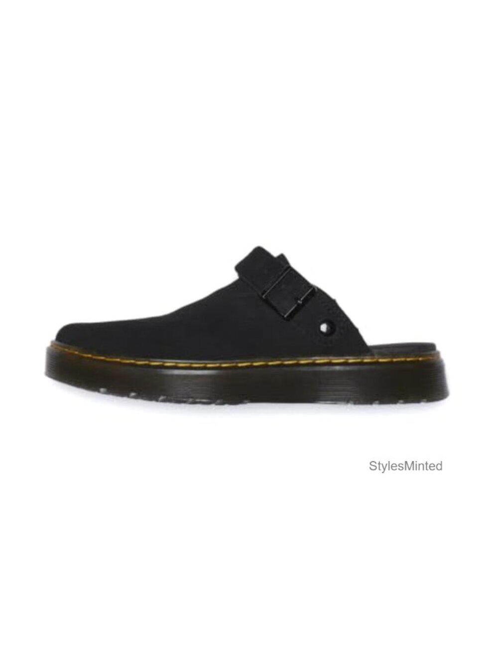 Dr. Martens Carlson Suede Mule Flat Comfort Slip-On Casual Shoe